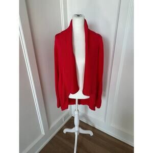 INC International Concepts Womens Pink Shawl Collar Open Cardigan Sweater Size L